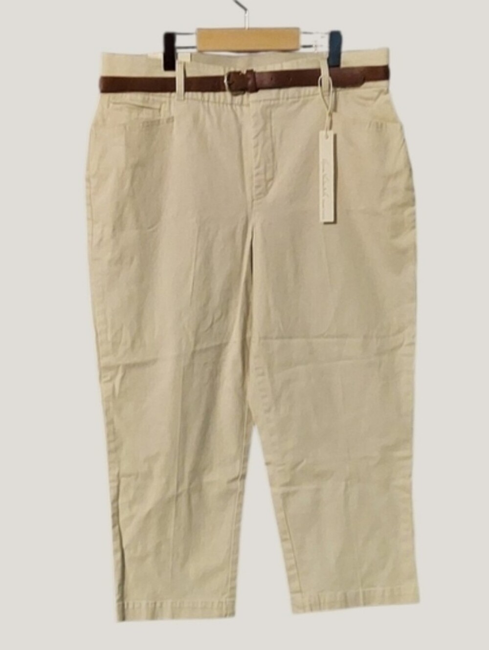 NWT Gloria Vanderbilt Dark Vanilla Charlene Capri ~sz 8 - Picture 3 of 6